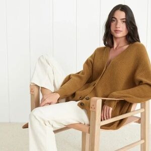 Jenni Kayne bronze cashmere cocoon Cardigan